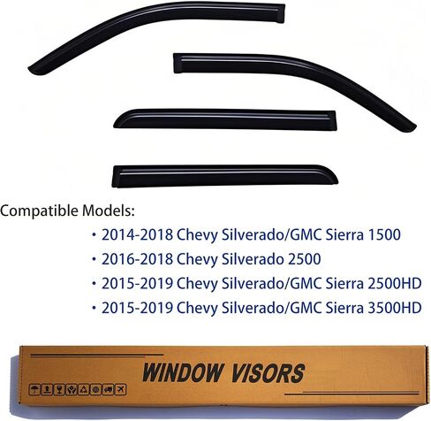 Window Visors Rain Guards fits 2010-2015 Prius (EXCLUDES Prius V & Prius C), Window Wind Deflectors Vent Shades, 4 Pieces in Kuwait