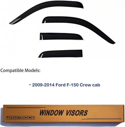 Window Visors Rain Guards fits 2010-2015 Prius (EXCLUDES Prius V & Prius C), Window Wind Deflectors Vent Shades, 4 Pieces in Kuwait