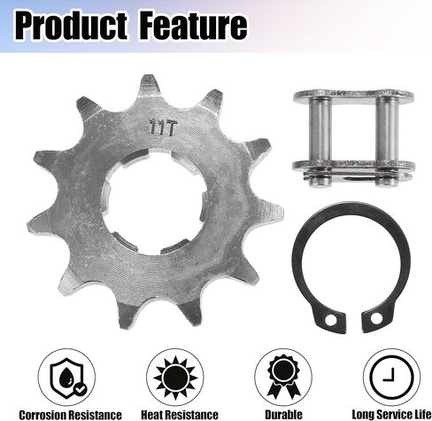 uxcell 1 Set 428 11T 20mm Motorcycle Front Engine Sprocket for 50cc 70cc 90cc 110cc 125cc Dirt Pit Bike Mini Bike ATV in Saudi Arabia