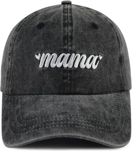 2PCS Papa and Mama Hats for Men Women, Funny Adjustable Cotton Embroidered Mothers Fathers Day Dad Mom Baseball Cap in Saudi Arabia