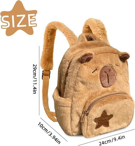 Capybara Backpack, Cute Capybara Plush Backpack, Mochila de Capibara, Multifunction Backpacks, Capibara Stuff for Travel Camping Picnic Sport in Saudi Arabia
