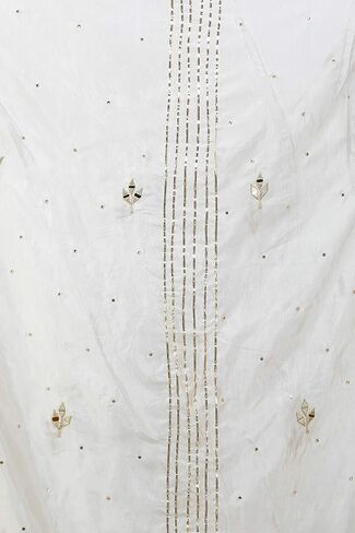 Dupatta from Amritsar with Gota Patches and Frill Border - Art Silk in Kuwait