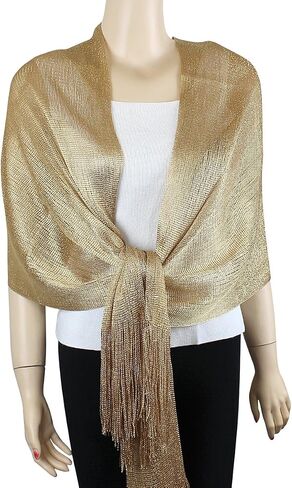 echomerx Shawls and Wraps Shimmer and Shine Scarves for Women Evening Dresses, Wedding, Prom Scarf in Saudi Arabia
