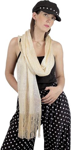 echomerx Shawls and Wraps Shimmer and Shine Scarves for Women Evening Dresses, Wedding, Prom Scarf in Saudi Arabia