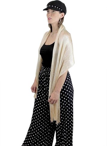 echomerx Shawls and Wraps Shimmer and Shine Scarves for Women Evening Dresses, Wedding, Prom Scarf in Saudi Arabia