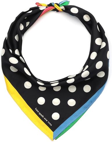 Kate Spade New York Women's Breezy Dot Silk Bandana, Stylish & Lightweight Accessory, Ideal for Everyday in Kuwait