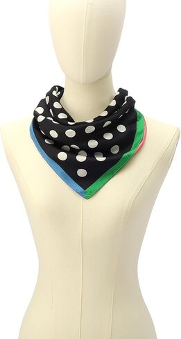 Kate Spade New York Women's Breezy Dot Silk Bandana, Stylish & Lightweight Accessory, Ideal for Everyday in Kuwait