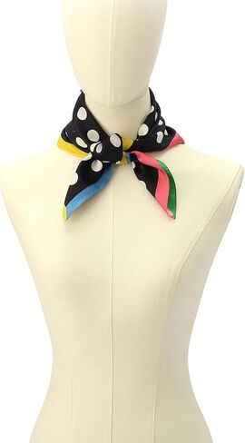 Kate Spade New York Women's Breezy Dot Silk Bandana, Stylish & Lightweight Accessory, Ideal for Everyday in Kuwait