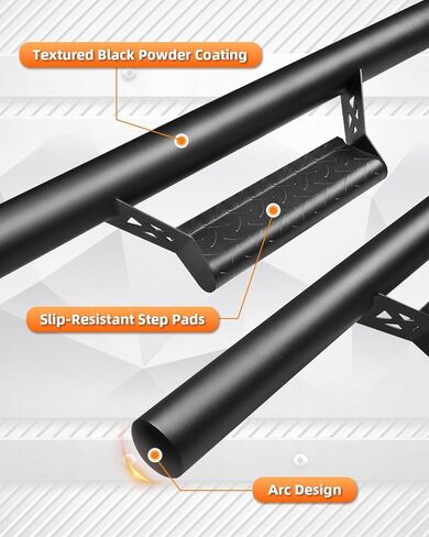 Running Boards Fits for 2024 2025Toyota Tacoma Side Step Bars Pickup Truck Accessories Drop Down Nerf Bars Double Cab & Crew Cab Anti-Slip Textured Black Powder Coat Reinforced Mounting Brackets in Kuwait