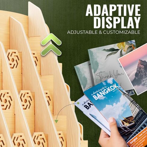 Bookmark Holder for 2.2'' Bookmarks – Bookmark Display Stand for Vendors with Customizable Space – Simple Installation, Mobile-Friendly Display for Craft Fairs, Vendor Booths & Shops in Kuwait