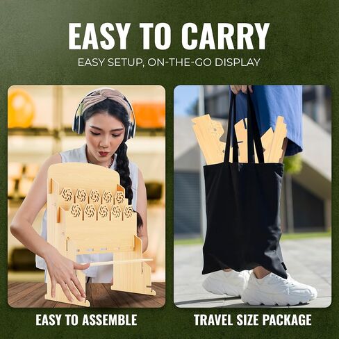 Bookmark Holder for 2.2'' Bookmarks – Bookmark Display Stand for Vendors with Customizable Space – Simple Installation, Mobile-Friendly Display for Craft Fairs, Vendor Booths & Shops in Kuwait