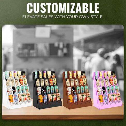 Bookmark Holder for 2.2'' Bookmarks – Bookmark Display Stand for Vendors with Customizable Space – Simple Installation, Mobile-Friendly Display for Craft Fairs, Vendor Booths & Shops in Kuwait