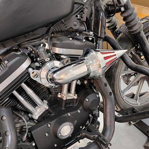 طقم طيران الهواء ، طقم هواء ، طائرة CNC FIT لـ Harley Sportster XL Iron 883 1200 2004-2022 (Black) in Saudi Arabia