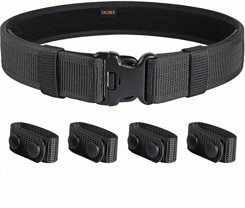 Duty Belt w/ 4 Keepers 2" Nylon Stiff Utility Belt Police Law Enforcement Security Work Patrol Gear Carrier M in Kuwait