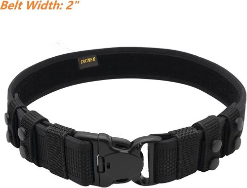Duty Belt w/ 4 Keepers 2" Nylon Stiff Utility Belt Police Law Enforcement Security Work Patrol Gear Carrier M in Kuwait