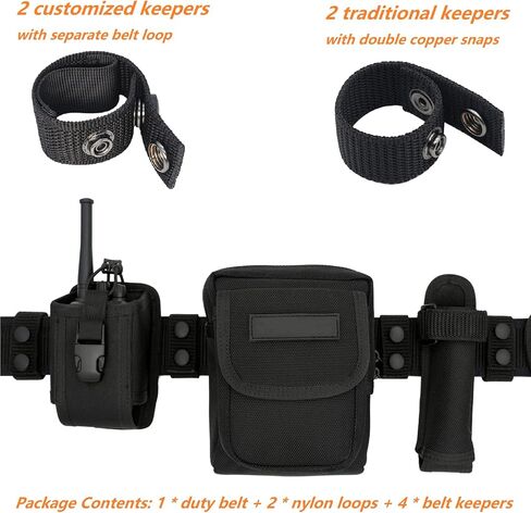 Duty Belt w/ 4 Keepers 2" Nylon Stiff Utility Belt Police Law Enforcement Security Work Patrol Gear Carrier M in Kuwait