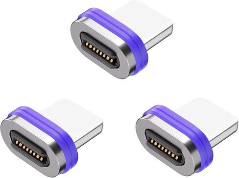 Magnetic 240W شحن سريع للغاية 48V/ 5A وبيانات 180 درجة محول USB Type-C مع الموصلات المغناطيسية-3 Type-C ، محولات 2 in Kuwait