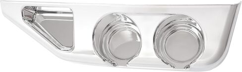 HECASA Center Cup Holder Panel Compatible with 2003-2016 Freightliner Century Columbia Coronado Replacement for A18-41157-002 ABS Plastic Chrome in Saudi Arabia