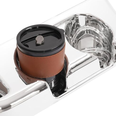 HECASA Center Cup Holder Panel Compatible with 2003-2016 Freightliner Century Columbia Coronado Replacement for A18-41157-002 ABS Plastic Chrome in Saudi Arabia