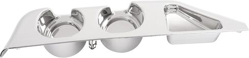 HECASA Center Cup Holder Panel Compatible with 2003-2016 Freightliner Century Columbia Coronado Replacement for A18-41157-002 ABS Plastic Chrome in Saudi Arabia
