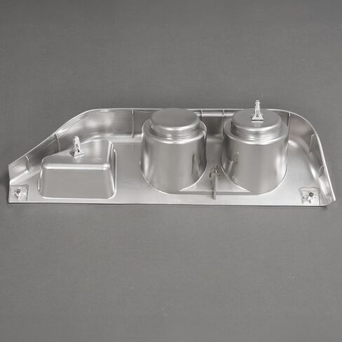 HECASA Center Cup Holder Panel Compatible with 2003-2016 Freightliner Century Columbia Coronado Replacement for A18-41157-002 ABS Plastic Chrome in Saudi Arabia