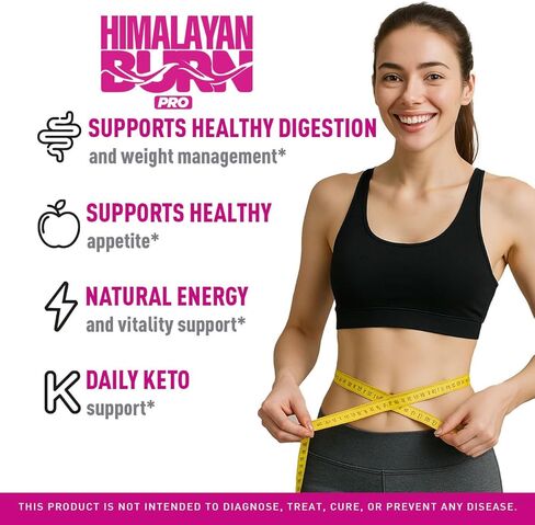 Himalayan Burn Pro Drops - HimalayanBurn Pro Advanced Formula Liquid Supplement, Himalayan Burn Pink Salt Health & Wellness, Himalayanburn Pro Daily Wellness Support, 1 Bottle for 1 Month in Kuwait