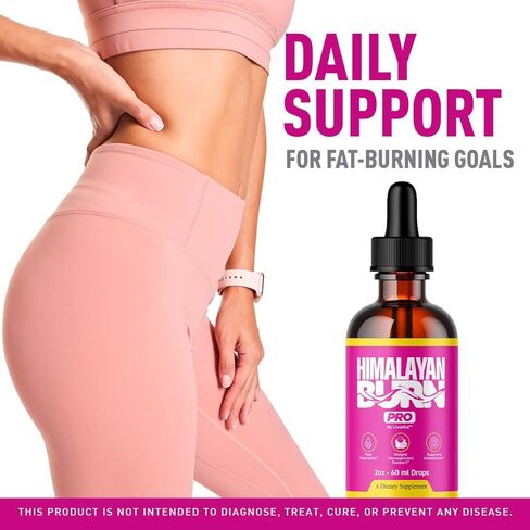 Himalayan Burn Pro Drops - HimalayanBurn Pro Advanced Formula Liquid Supplement, Himalayan Burn Pink Salt Health & Wellness, Himalayanburn Pro Daily Wellness Support, 1 Bottle for 1 Month in Kuwait