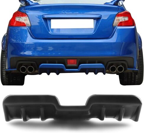 موزع الشفاه الخلفي المهد الخلفي متوافق مع 2015-2021 سوبارو WRX STI ، PP polypropylene matte black palents spats spon spron canard by Ikon Motorsports in Saudi Arabia