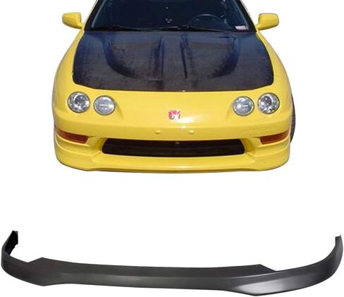 FreeMotor802 الأمام الوفير شفة فاصل الهواء سد الذقن المفسد ، يناسب 1998-2001 Acura integra ، Tr Style Black PU 1PC Underbody Front Lip Spoiler Lome in Saudi Arabia