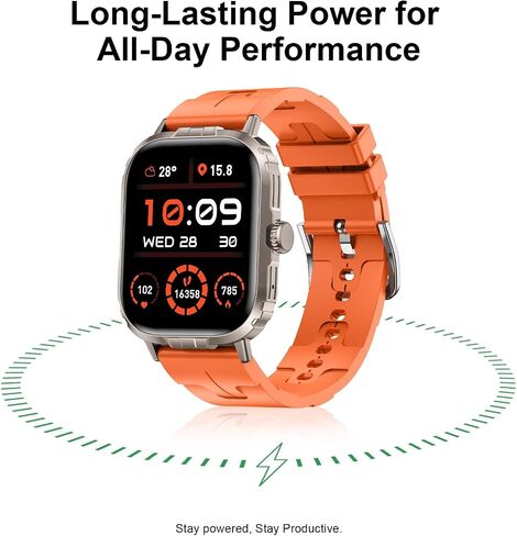 Fila Smart Watch for Men Women ، 1.43 '' AMOLED Fitness Tracker مع معدل ضربات القلب/مراقبة النوم ، 130+ أوضاع رياضية ، متعقب النشاط ، عداد الخطى لنظام Android iOS in Kuwait