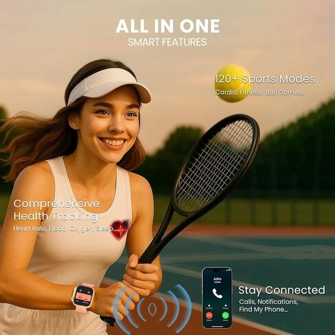 Fila Smart Watch for Men Women ، 1.43 '' AMOLED Fitness Tracker مع معدل ضربات القلب/مراقبة النوم ، 130+ أوضاع رياضية ، متعقب النشاط ، عداد الخطى لنظام Android iOS in Kuwait