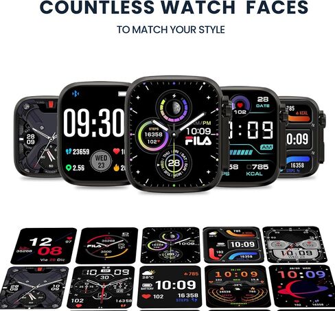 Fila Smart Watch for Men Women ، 1.43 '' AMOLED Fitness Tracker مع معدل ضربات القلب/مراقبة النوم ، 130+ أوضاع رياضية ، متعقب النشاط ، عداد الخطى لنظام Android iOS in Kuwait