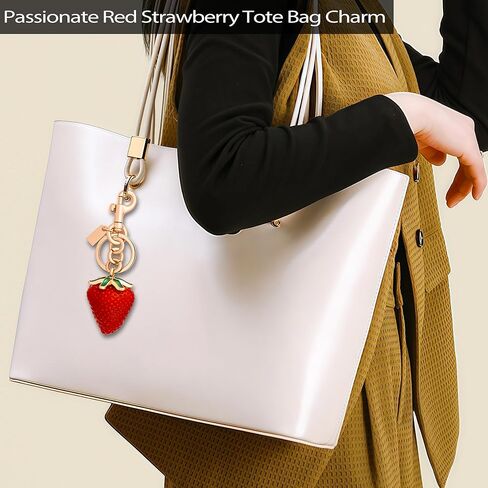 سحر كيس الكرز ، حقائب فاكهة الفراولة لطيفة سحر سحر مفاتيح كيس النساء لحقيبة اليد in Kuwait