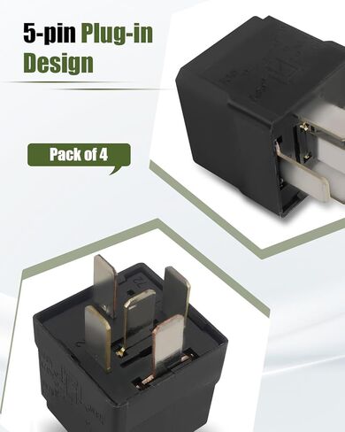04727370AA 50732 12VDC 5Pins Automotive Relay Fit for Chrysler Dodge Jeep Ram, Replacement 5081 B3, V4-1C-12V, 4Pcs in Saudi Arabia