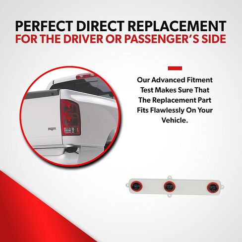 لوحة دائرة الذيل ضوء دائرة 2003 2004 2005 2006 Dodge RAM 1500 2500 3500 - FITS DRAVER OR SARDER Side Tail Light - استبدل Dodge RAM Pickup Truck Light Mostnector Plate in Saudi Arabia