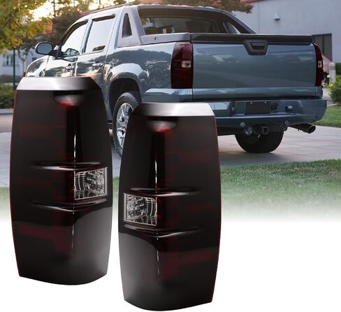 USR 07-13 Avalanche Tail Light – Replacement Tail Lamps Set (Left + Right) Compatible with 2007-2013 Chevy Avalanche Chevrolet All Models/Trims (Dark Cherry Red Lens, Plug & Play Ready) in Saudi Arabia