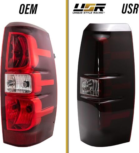 USR 07-13 Avalanche Tail Light – Replacement Tail Lamps Set (Left + Right) Compatible with 2007-2013 Chevy Avalanche Chevrolet All Models/Trims (Dark Cherry Red Lens, Plug & Play Ready) in Saudi Arabia