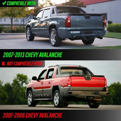 USR 07-13 Avalanche Tail Light – Replacement Tail Lamps Set (Left + Right) Compatible with 2007-2013 Chevy Avalanche Chevrolet All Models/Trims (Dark Cherry Red Lens, Plug & Play Ready) in Saudi Arabia
