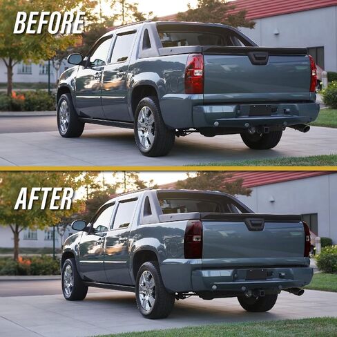 USR 07-13 Avalanche Tail Light – Replacement Tail Lamps Set (Left + Right) Compatible with 2007-2013 Chevy Avalanche Chevrolet All Models/Trims (Dark Cherry Red Lens, Plug & Play Ready) in Saudi Arabia