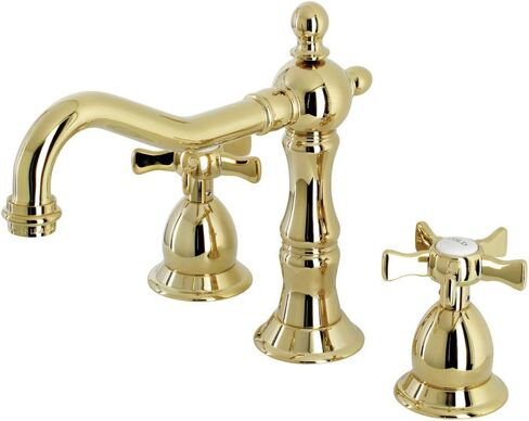Kingston Brass KS1977NX Hamilton Widespread Bathroom Faucet, Brushed Brass in Saudi Arabia