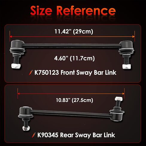 Bar Bar Bar الخلفي روابط نهاية التعليق مجموعة التعليق 2 PC ، متوافقة مع 01-18 كامري هايلاندر أفالون سولارا فينزا ، لكزس ES300 RX330 ES330 ES300H RX350 ES350 RX400H ، استبدال#: K9034555 in Saudi Arabia