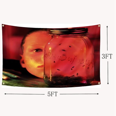 Jar Of Flies in Chains Tapestry 3x5Ft Wall Art banner for Wall Room Bedroom Decor in Saudi Arabia