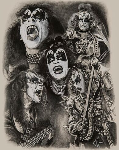 Demon Charcoal Print (22 x 28 in.) in Saudi Arabia