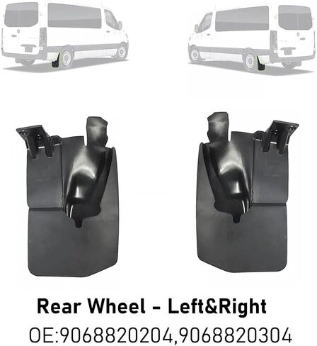 Sprinter Mud Flaps Wheel Fenders Mud Flaps Splash Guards Rear for Mercedes Van Sprinter 906 2006-2018 Crafter 2006-2017 9068820204 9068820304 in Kuwait