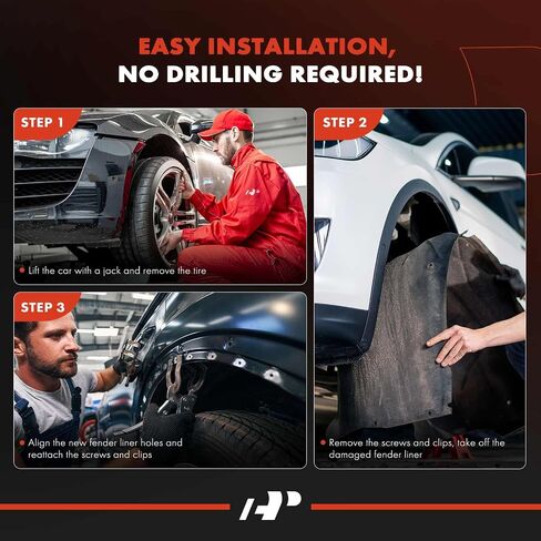A -premium زوج مقصود مقصود داخلي درع لبطانة البطانة مع مقاطع - متوافقة مع Ford F -150 2021 2022 2023 - Fresh Fresh (PE) ، غير تجديد أو معاد تدويرها in Saudi Arabia