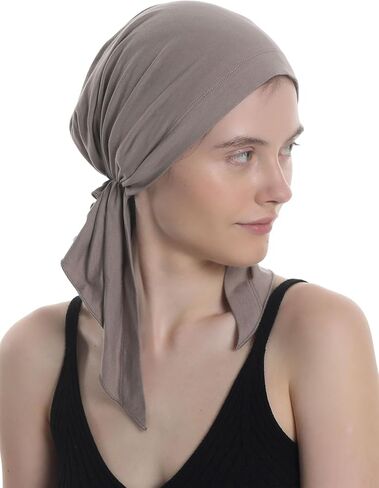 Pre Tied Headwear for Chemo, Hair Loss, Alopecia for Sensitive Scalp, Elasticated with Ties in Saudi Arabia