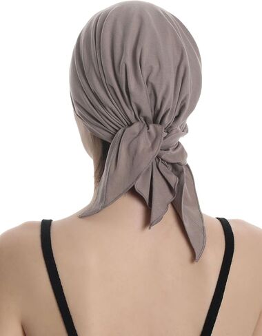 Pre Tied Headwear for Chemo, Hair Loss, Alopecia for Sensitive Scalp, Elasticated with Ties in Saudi Arabia