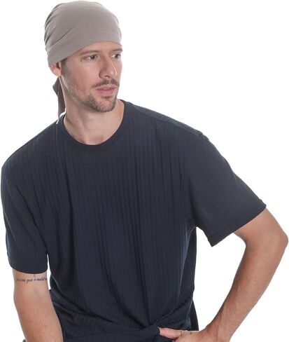 Pre Tied Headwear for Chemo, Hair Loss, Alopecia for Sensitive Scalp, Elasticated with Ties in Saudi Arabia