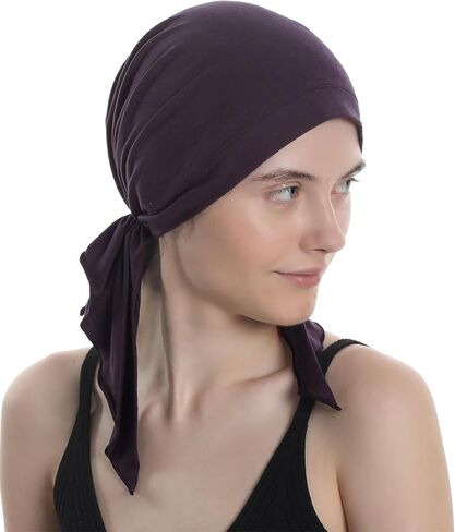 Pre Tied Headwear for Chemo, Hair Loss, Alopecia for Sensitive Scalp, Elasticated with Ties in Saudi Arabia