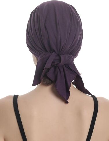 Pre Tied Headwear for Chemo, Hair Loss, Alopecia for Sensitive Scalp, Elasticated with Ties in Saudi Arabia